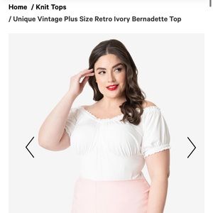 Unique Vintage Bernadette Top
